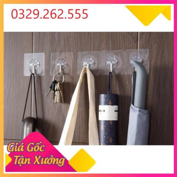 (Sale Khủng)  Sỉ 100 Móc dán trong suốt siêu bền siêu chịu lực