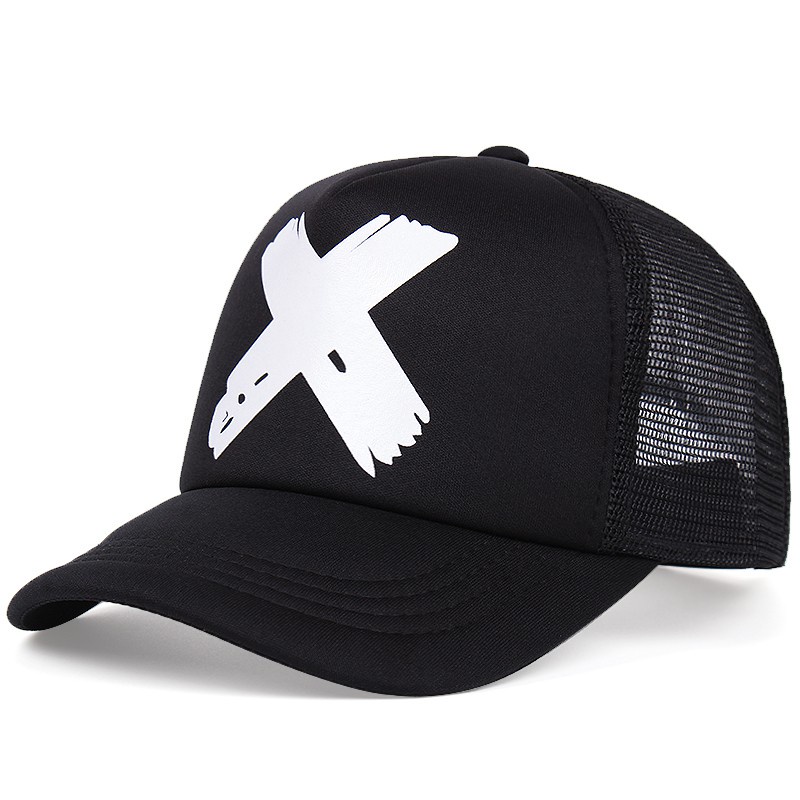 Mũ lưỡi trai cotton phối lưới phong cách hip hop thời trang mùa hè cho nam nữ