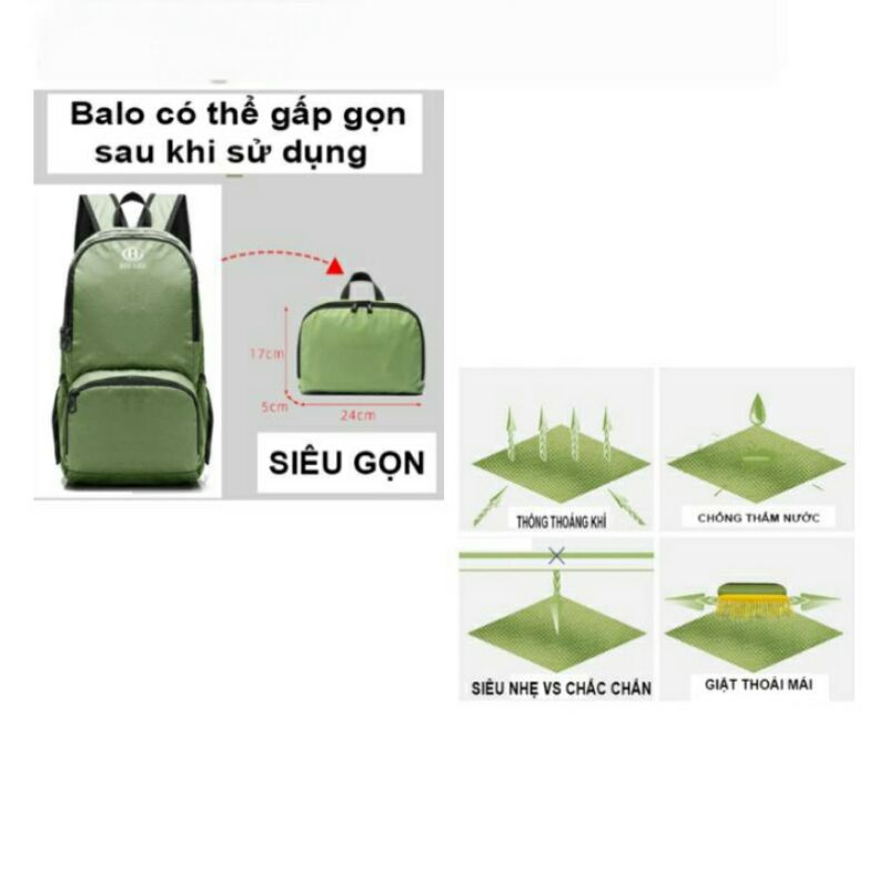 BALO GẤP GỌN CHỐNG THẤM NƯỚC BEE GEE