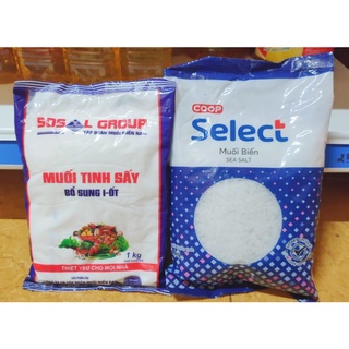 Muối tinh sấy, muối hột gói 1kg