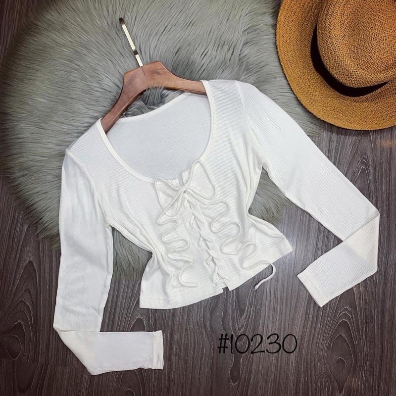 Áo thun tay dài xẻ ngực | BigBuy360 - bigbuy360.vn