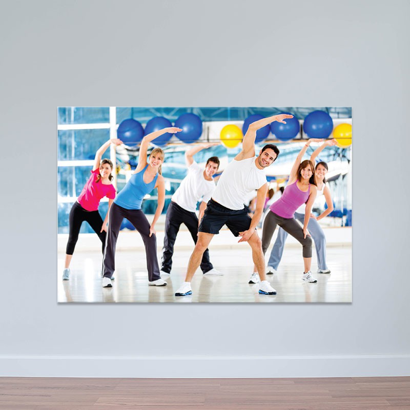 Tranh treo phòng tập Aerobic cho người lớn | Tranh thể dục nhịp điệu T3846