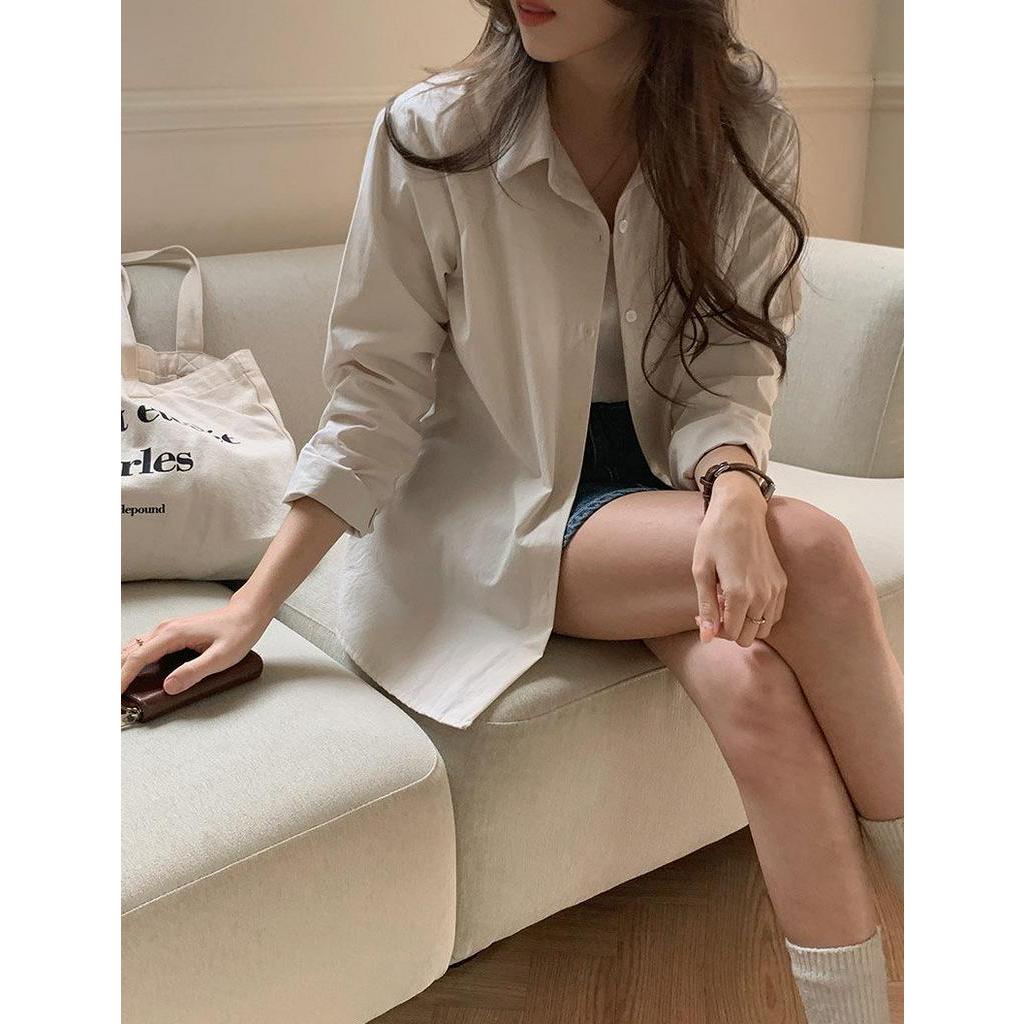 Áo Sơ Mi Cổ polo Dài Tay / Áo Vest Dệt Kim Rộng Rãi 61741