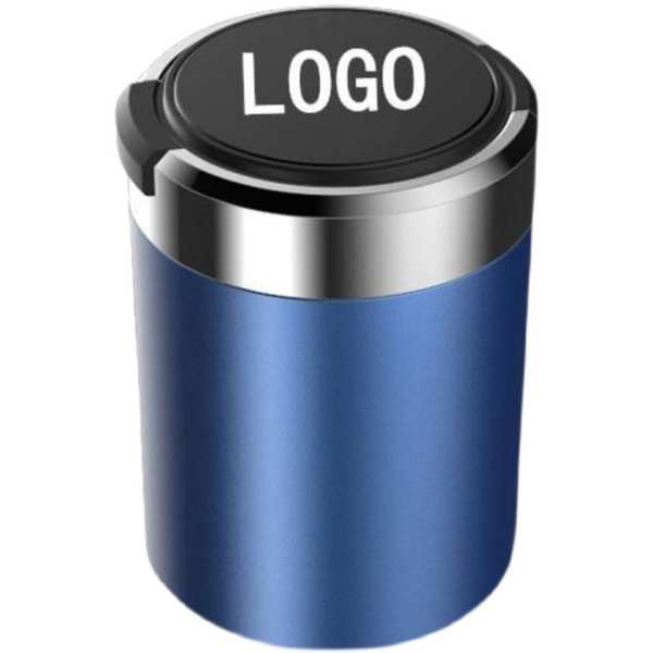 Ღツ Gạt Tàn Thuốc Lá Kim Loại Sáng Tạo Có Đèn Dùng Trong Xe Hơi