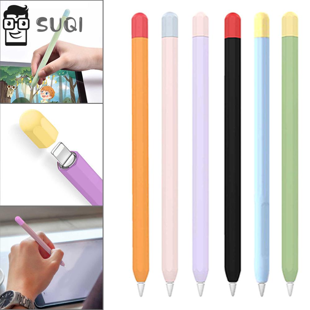 Vỏ Bọc Silicon Mềm Chống Trượt Màu Kẹo Cho Bút Cảm Ứng Apple Pencil 1st Và 2nd Gen