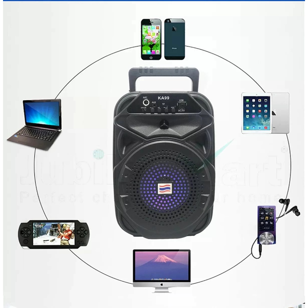Loa Bluetooth Kèm Mic KA99 Nhập Thái Lan hát được karaoke hoặc giảng dạy