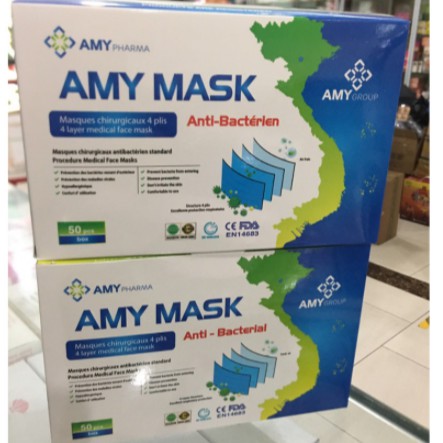 [UY TÍN⚡️]KHẨU TRANG Y TẾ 4 LỚP AMYMASK ĐỦ GIẤY TỜ AN TOÀN TUYỆT ĐỐI