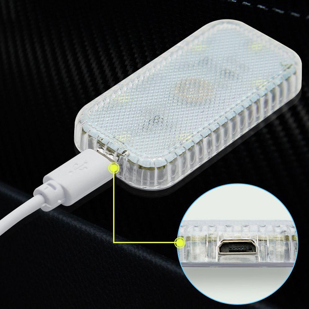 Đèn Đọc Sách Mini Bằng ABS Nhiều Màu Sạc USB Tiện Dụng Cho Xe Hơi