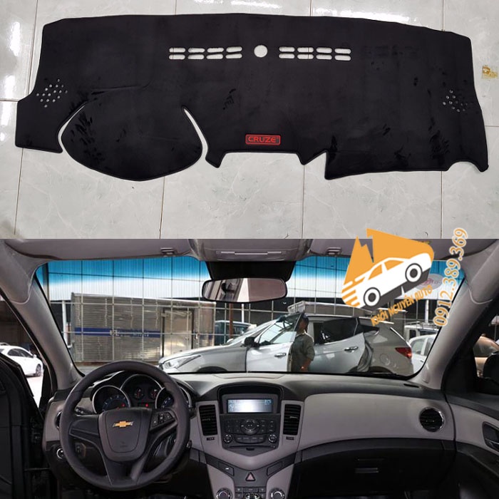 CRUZE 2015, 2016, 2017, 2018, 2019-2022 Tẫm Che Nắng Taplo Chống Trượt 3 Lớp CHẤT LIỆU NHUNG MỊN Loại 1
