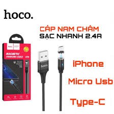 Cáp sạc nam châm HOCO U76 (Micro, Lightning, Type C)