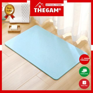 Thảm đá chùi chân nhà tắm siêu thấm hút the6am, thảm lau chân chất lượng nhật bản