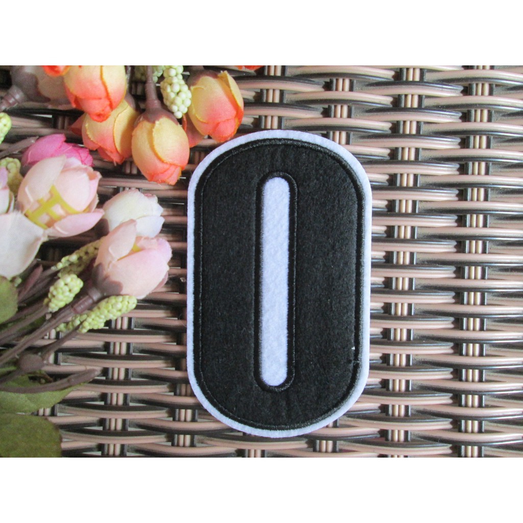 Bộ 10 sticker ủi thêu hình chữ số từ 0-9