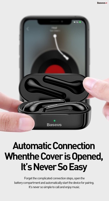 Tai nghe không dây cảm ứng Baseus Encok True Wireless Earphones W07
