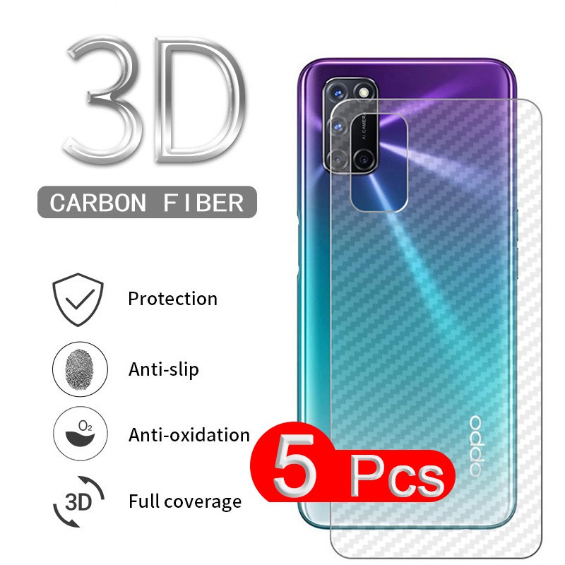 5 cái Mô hình sợi carbon Mờ lưng Phim dán phía sau for OPPO A79 A38 A1 A98 A78 A58 A57 A77 A77s A74 A95 A94 A92 A91 A73 A72 A53 A93 A54 A52 A33 2020 A32 A31 A17 A17k A16 A16k A15s A12 A11 A7 A5s A3s 4G 5G Phim bảo vệ mềm