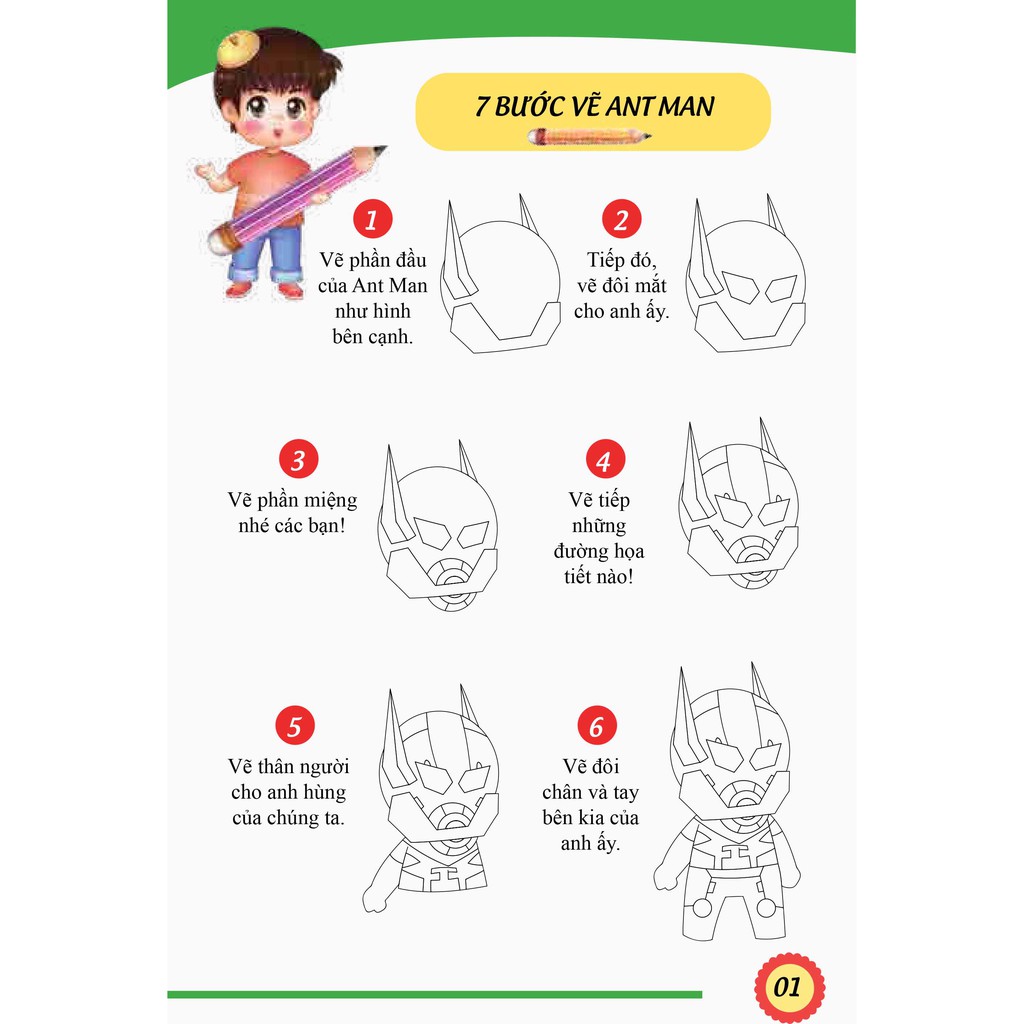 Sách How To Draw - 7 Bước Vẽ Siêu Nhân - Tập 2 - VLG