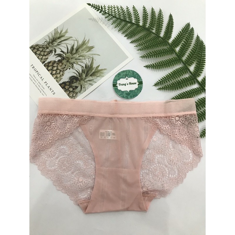 Quần lót nữ pha ren hoa - quần chip su thun lạnh không đường may cao cấp siêu sexy M13 | BigBuy360 - bigbuy360.vn