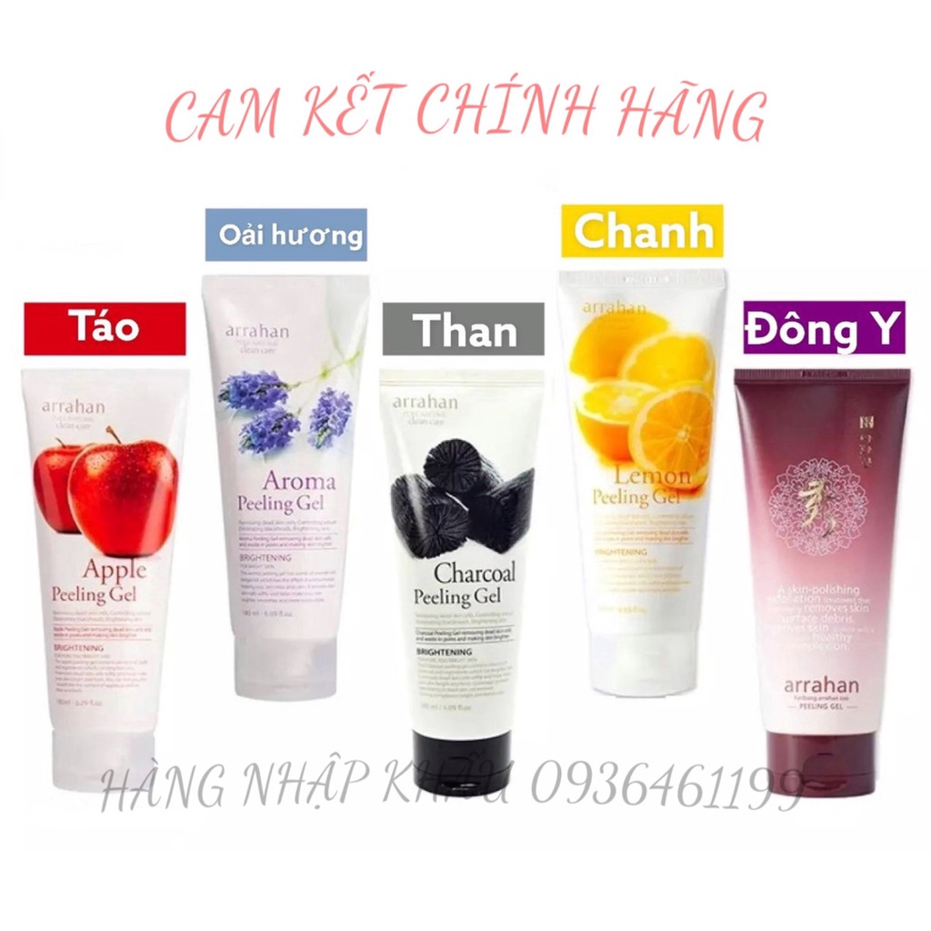 Gel Tẩy Da Chết Hoa Quả Làm Trắng Da Arrahan Hàn Quốc 180ml