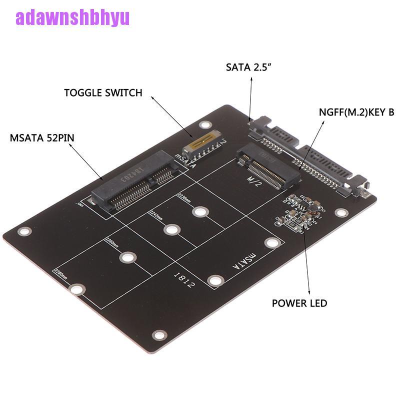 Bộ Chuyển Đổi Ổ Đĩa Ssd 2 Trong 1 Từ Msata Sang Sata Ngff M.2 Sang Sata3 | BigBuy360 - bigbuy360.vn