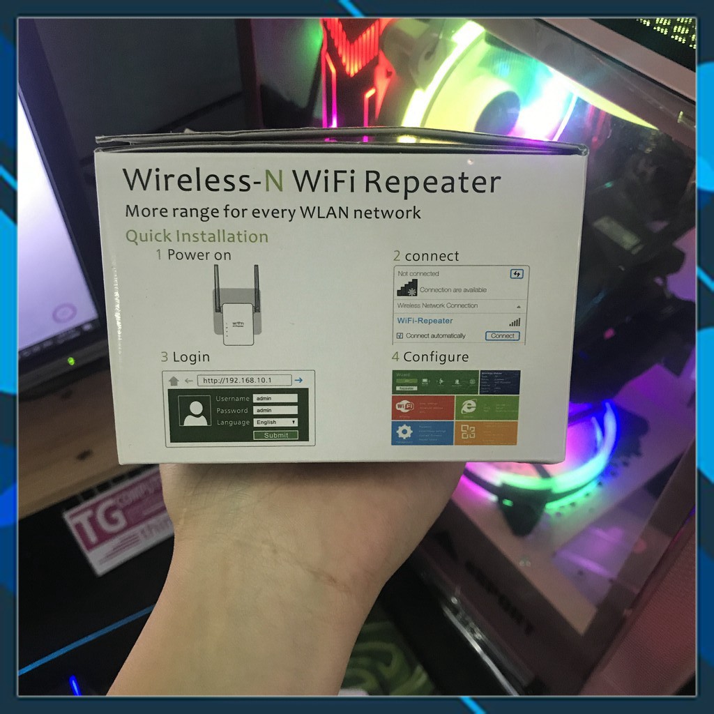 Bộ kích sóng wifi giá rẻ (Xả Kho) Kích sóng Wifi siêu mạnh (2 anten) WR12 Sản phẩm chất lượng