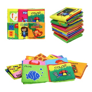 6 Cái / bộ Sách Vải Mềm Học Tập Cho Bé Nhiều Màu Sắc Khá Sách Trẻ Sơ Sinh Đồ Chơi Giáo Dục Sơ Sinh