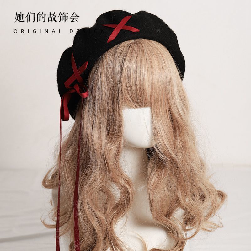 Mũ Nồi Họa Sĩ Phong Cách Lolita Nhật Bản Thời Trang Thu Đông Mới Cho Nữ