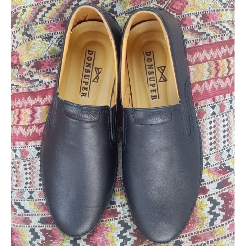 [SALE]Giày Lười Nam Da Bò màu đen GN 52