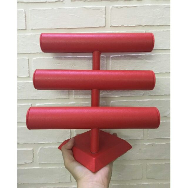 Kệ chử T 3 tầng màu đỏ