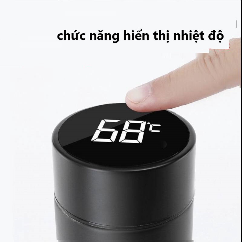 Bình Giữ Nhiệt hiển thị nhiệt độ  500ml , Bình Đựng Nước Inox 304  - BTC02