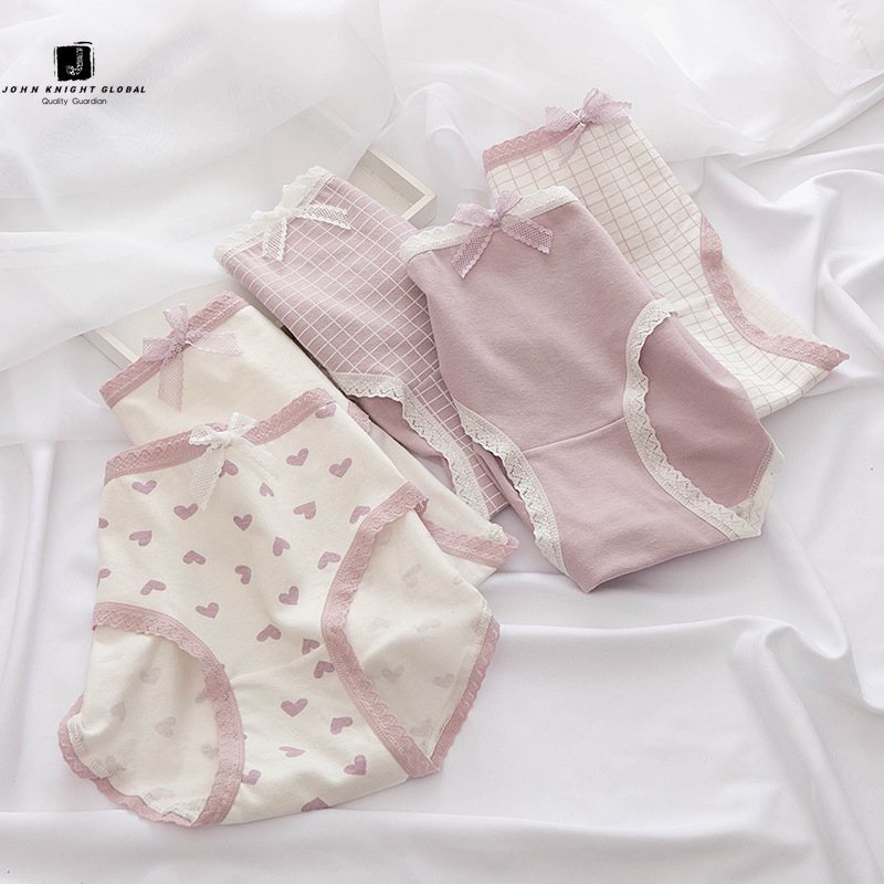 JKG Quần Lót Vải Cotton Lưng Vừa Thoáng Mát Đáng Yêu Cho Nữ | BigBuy360 - bigbuy360.vn