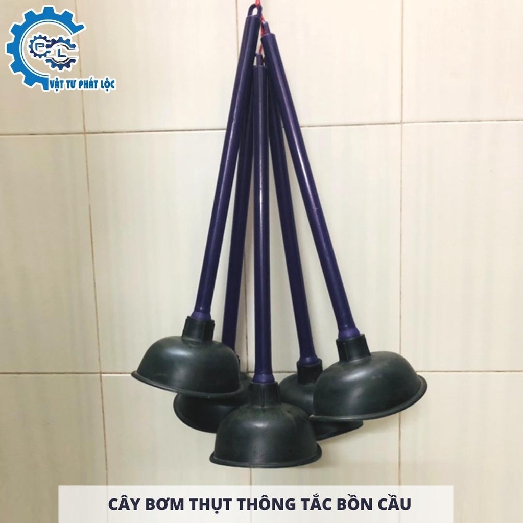 Cây bơm thụt thông tắc bồn cầu, nhà vệ sinh - thông tắc bồn cầu thông cầu thông minh, đa năng