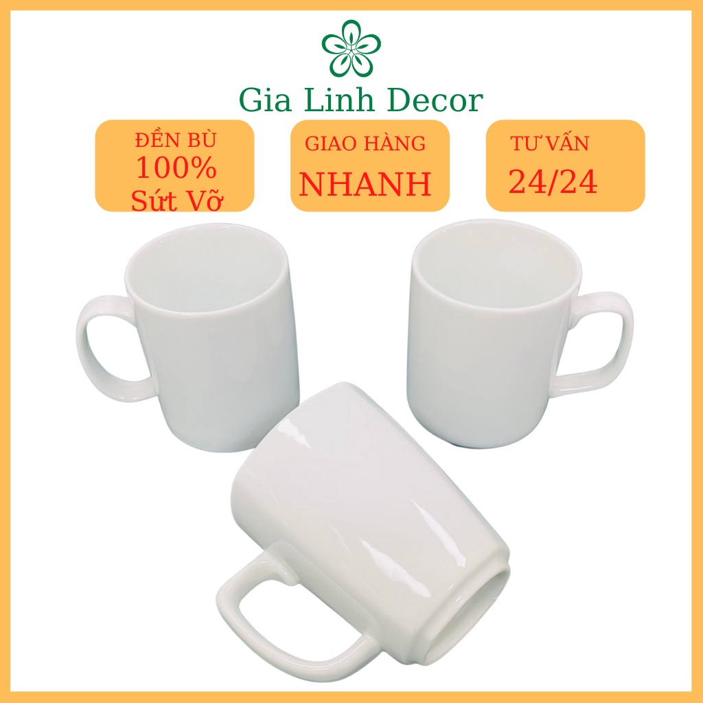 Ly/Cốc sứ uống nước - Cốc Sứ Bát Tràng cao cấp - gialinhdecor