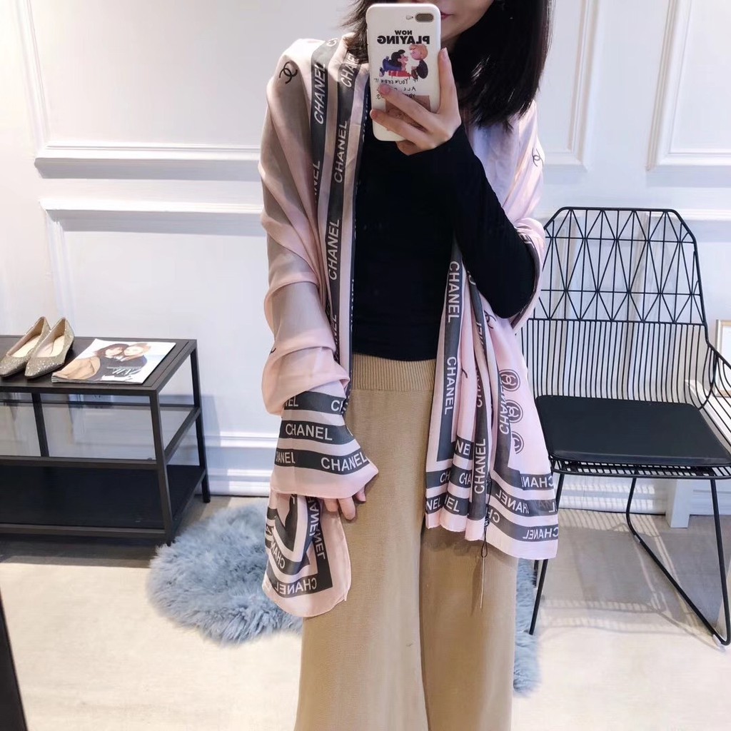 Khăn Choàng Lụa Dáng Dài Chống Nắng Thời Trang Chất Lượng Cao Cho Nữ