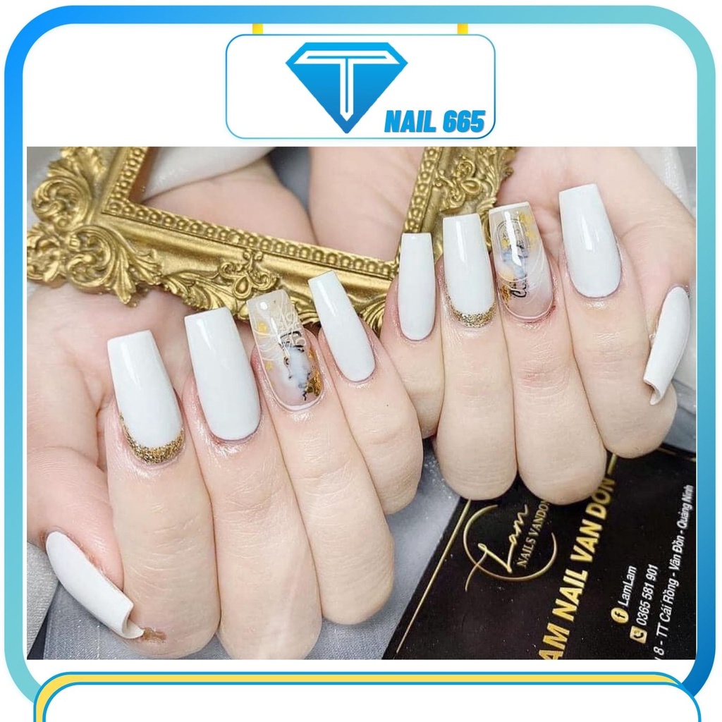 Sơn gel móng tay đen trắng HABO , Sơn BOBO đen trắng chính hãng bóng mượt