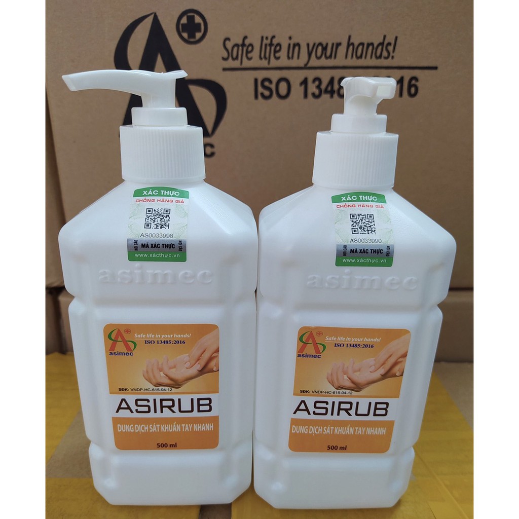Nước Rửa Tay Khô Sát Khuẩn ASIRUB Nước sát khuẩn Chai 500ml