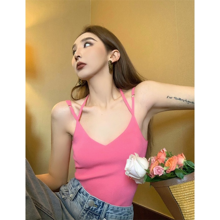 Cocory vn Áo Croptop Trễ Vai Màu Sắc Trơn Thiết Kế Quyến Rũ Cho Nữ