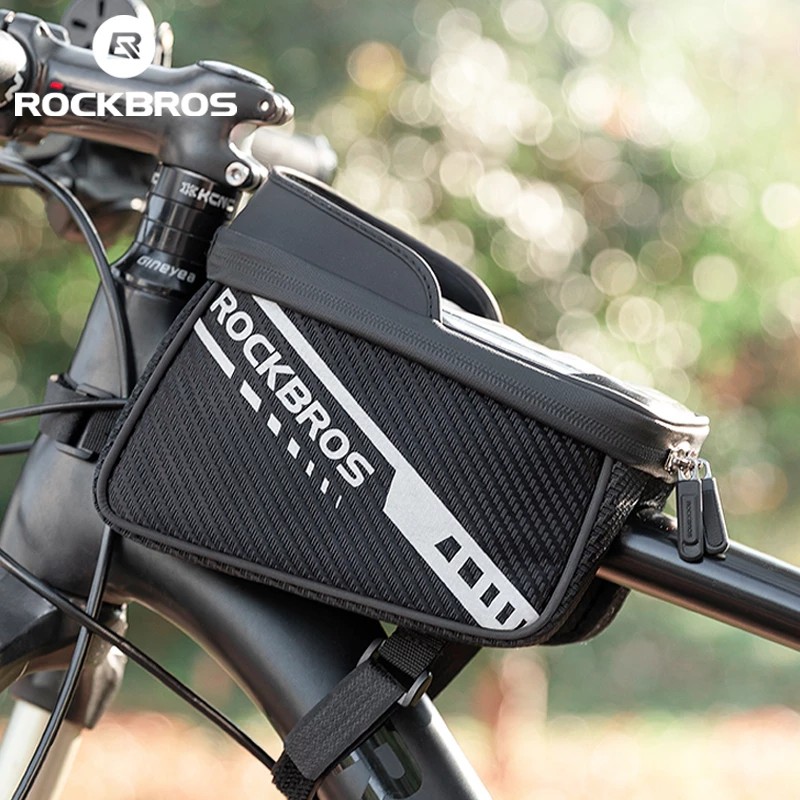 Túi đựng đồ dùng ROCKBROS 1L gắn sườn xe đạp tiện lợi túi xe đạp