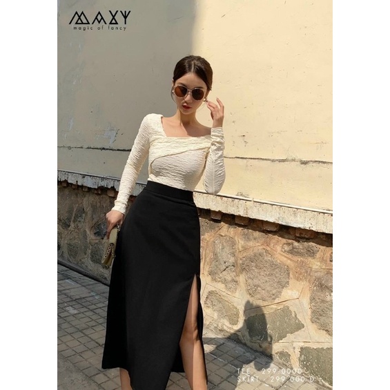 Chân Váy Chữ A Xẻ Tà Bigsize 55kg Đến 100kg (L/XL/XXL)