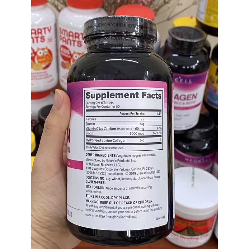 [Mẫu mới] Viên uống NEOCELL SUPER COLLAGEN + C + BIOTIN 360v | BigBuy360 - bigbuy360.vn