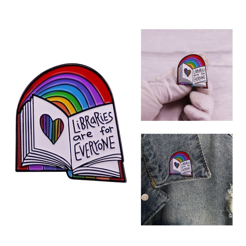 Ghim Cài Áo Bằng Kim Loại Hình Cầu Vồng Dành Cho Gia Đình Bạn Bè