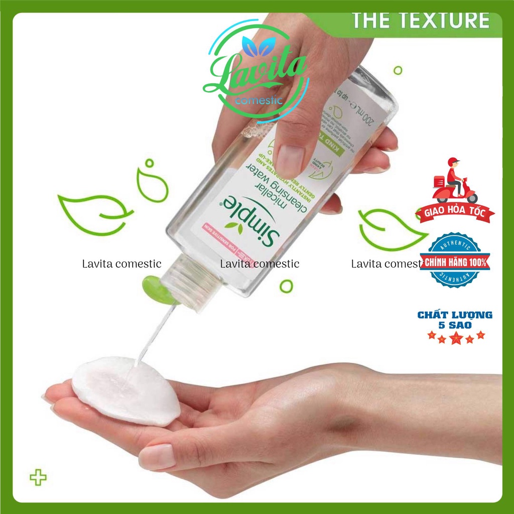 Nước tẩy trang Simple Kind to Skin Micellar Cleansing Water