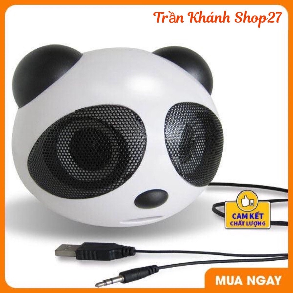 Loa nghe nhạc hình gấu trúc dễ thương,Loa máy tính mini gấu trúc Panda để bàn cao cấp âm thanh chuẩn stereo