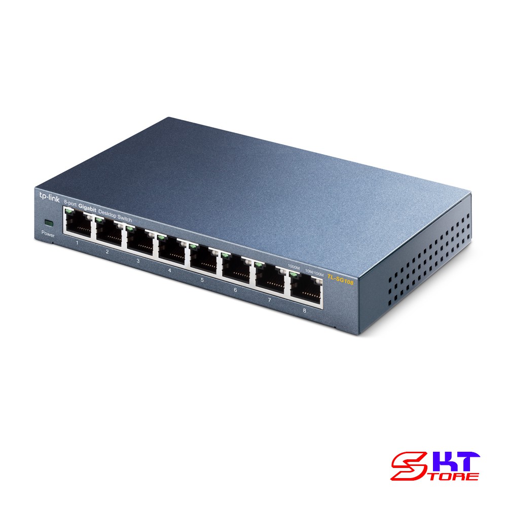 Bộ Chia Mạng Switch Vỏ Thép 8 Cổng RJ45 Tp-Link TL-SG108 Tốc Độ 10/100/1000Mbps - Hàng Chính Hãng