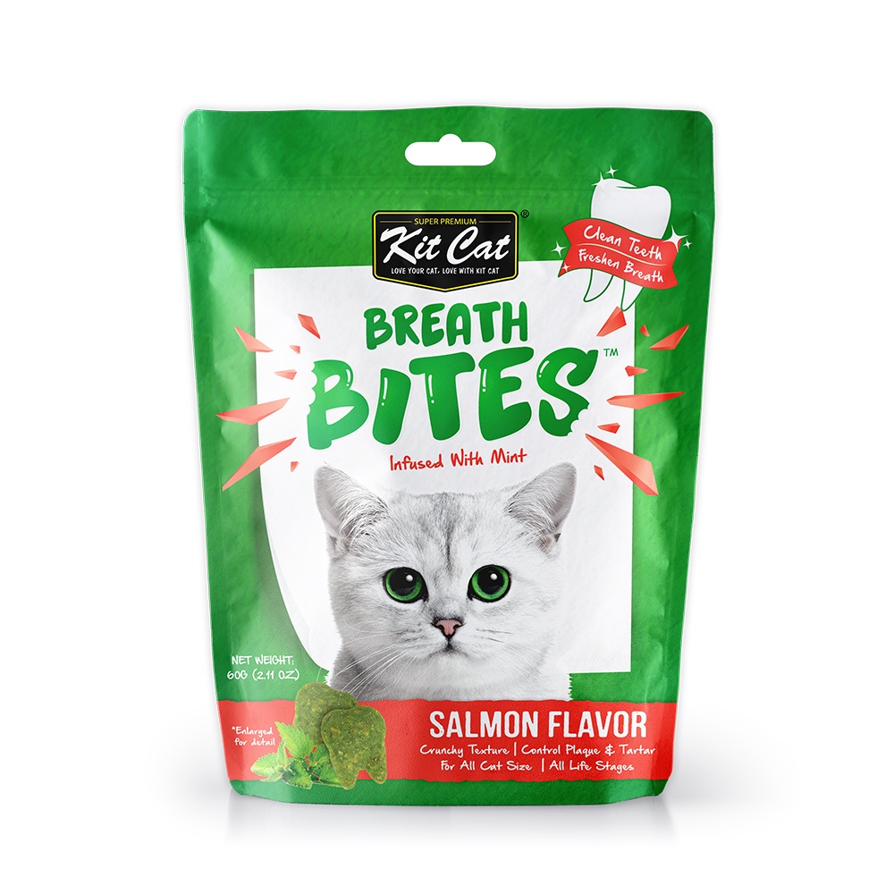 [Rẻ vô địch] [Có sẵn] Bánh thưởng làm sạch răng KitCat Breath Bites 60gr