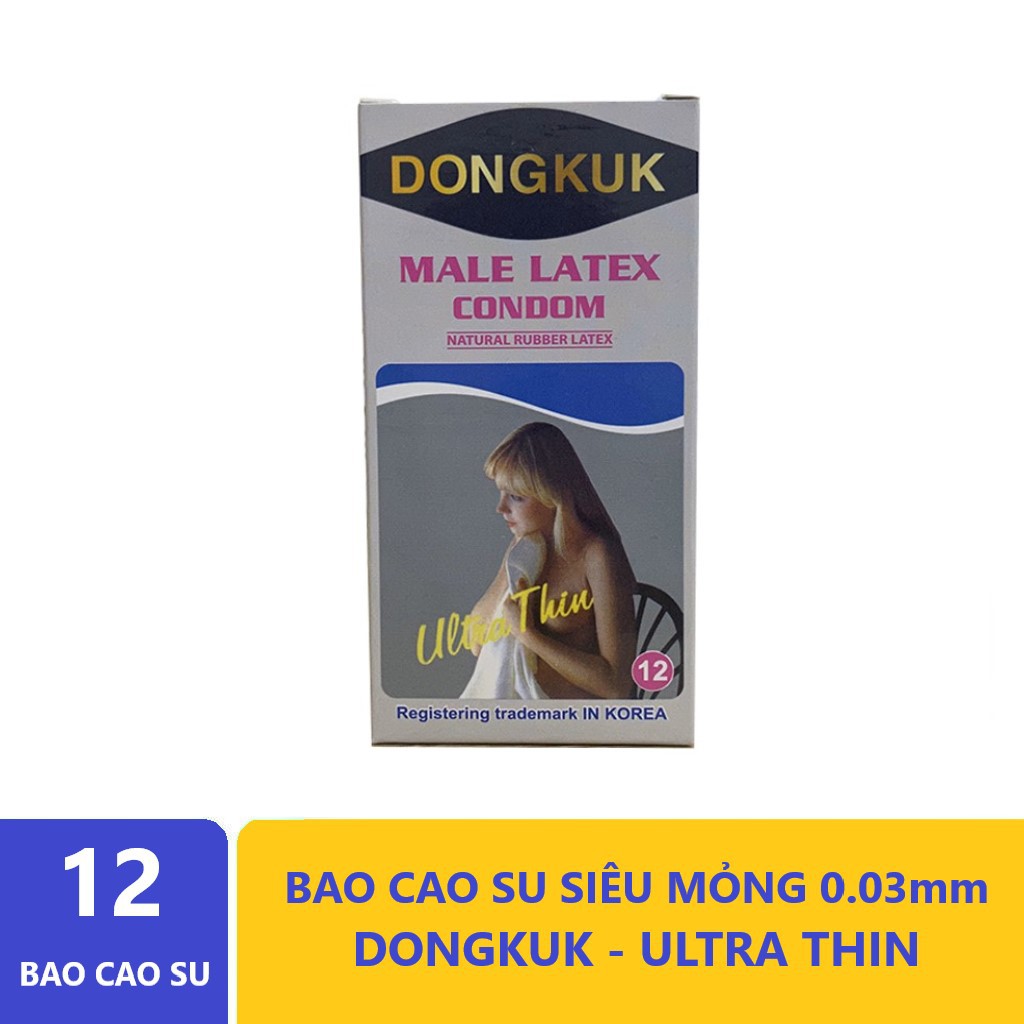 Bao Cao Su Siêu Mỏng DONGKUK ULTRA THIN - Xuất Xứ Hàn Quốc [ Hộp 12c]