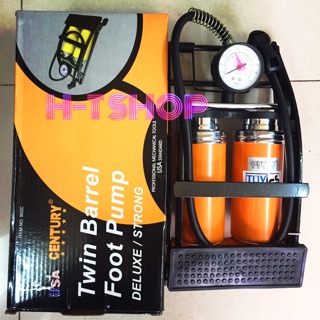 Bơm đạp 2 ống century cao cấp