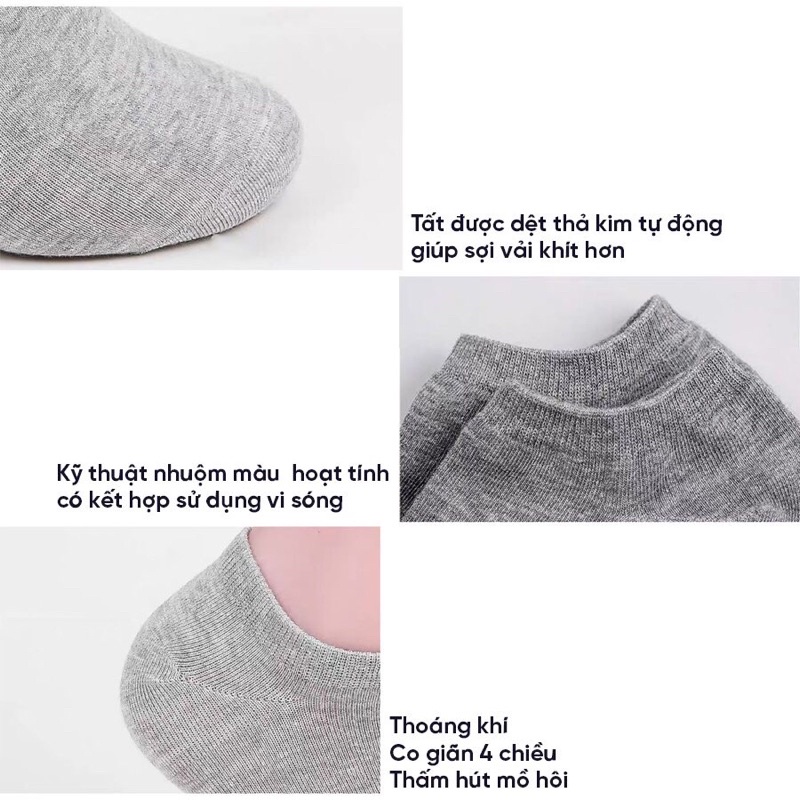 Tất nam nữ cổ ngắn thể thao thoáng khí CAMILA T49