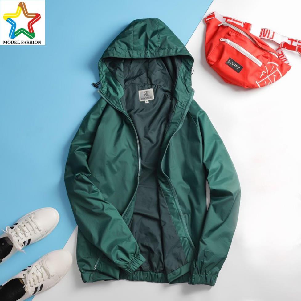 ❤️FREESHIP❤️ Áo khoác nam nữ 2 lớp có nón chống thấm nước cao cấp model Fashion bd30 - Xanh