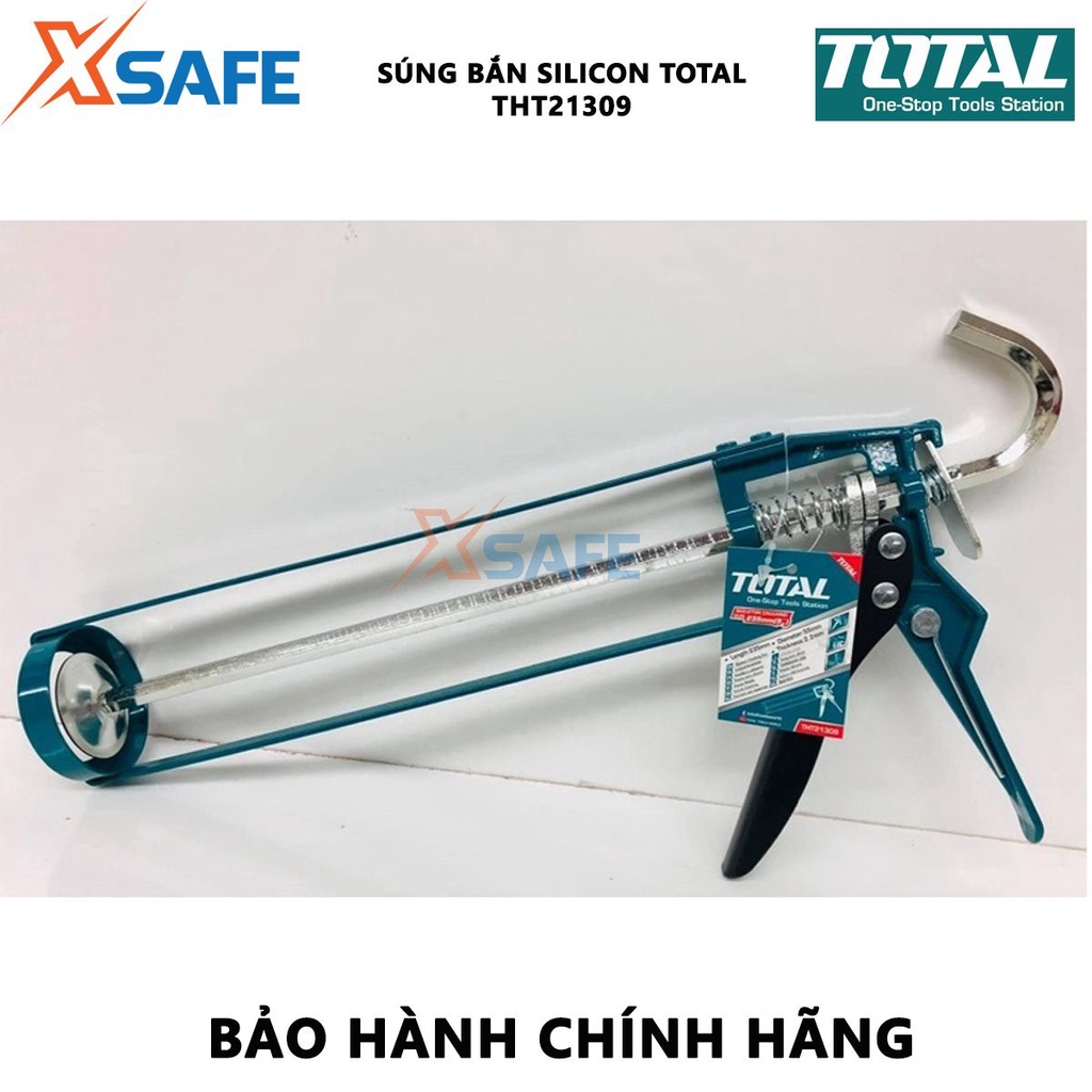 Súng bắn silicon TOTAL THT21309 | súng bơm silicon kích cỡ 235mm (9''), độ dày 2.2mm, đường kính 52mm bơm keo dán gỗ