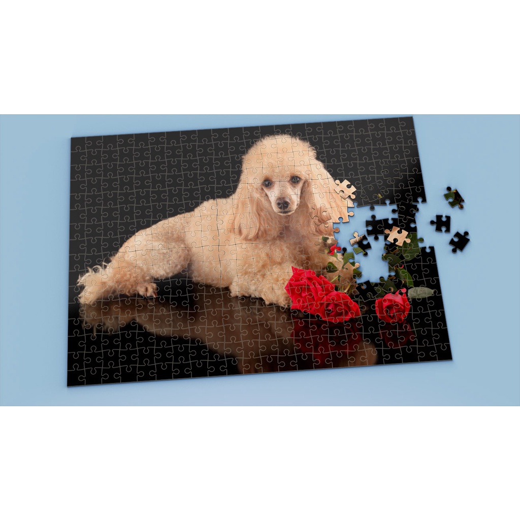 Tranh ghép hình POODLE - Mẫu 1 - Nhận in theo yêu cầu