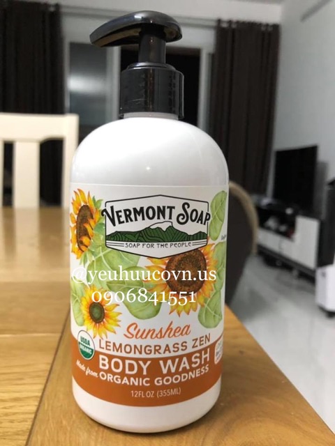 [Vermont] Sữa tắm hữu cơ Vermont Shop 355mL